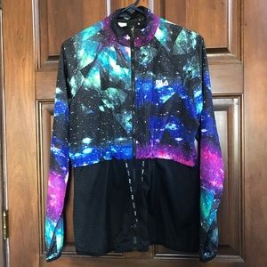 FILA Women’s Cropped Mesh Galaxy Windbreaker Large